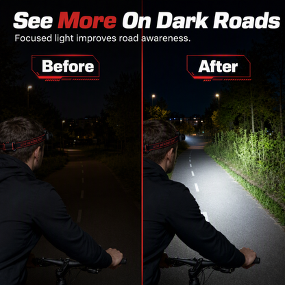 Rechargeable LED Headlamp with Motion Sensor