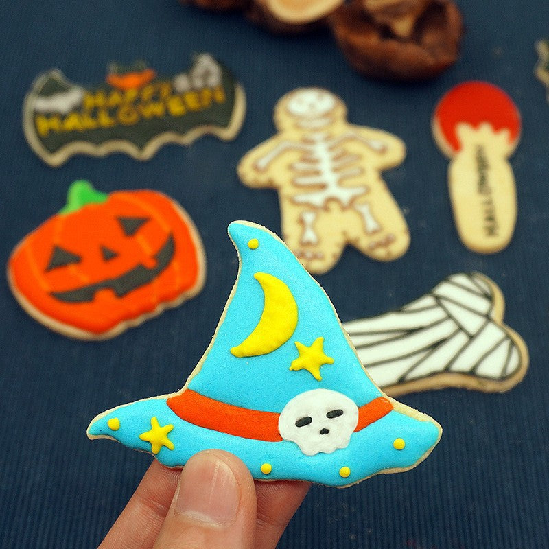 🎃 10PCS Halloween Cookie Cutters – Stainless Steel Shapes for Fun & Festive Baking 👻