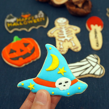 🎃 10PCS Halloween Cookie Cutters – Stainless Steel Shapes for Fun & Festive Baking 👻