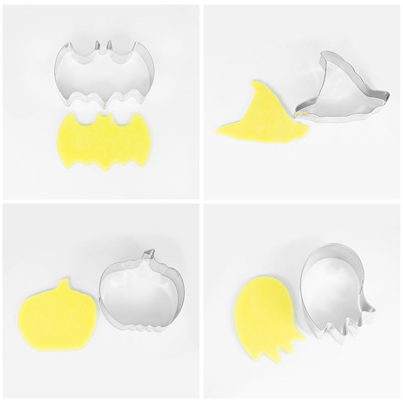🎃 10PCS Halloween Cookie Cutters – Stainless Steel Shapes for Fun & Festive Baking 👻