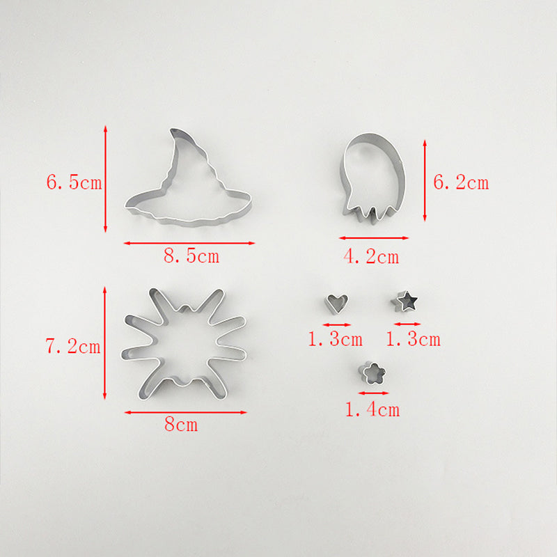 🎃 10PCS Halloween Cookie Cutters – Stainless Steel Shapes for Fun & Festive Baking 👻