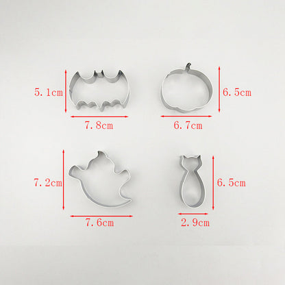 🎃 10PCS Halloween Cookie Cutters – Stainless Steel Shapes for Fun & Festive Baking 👻
