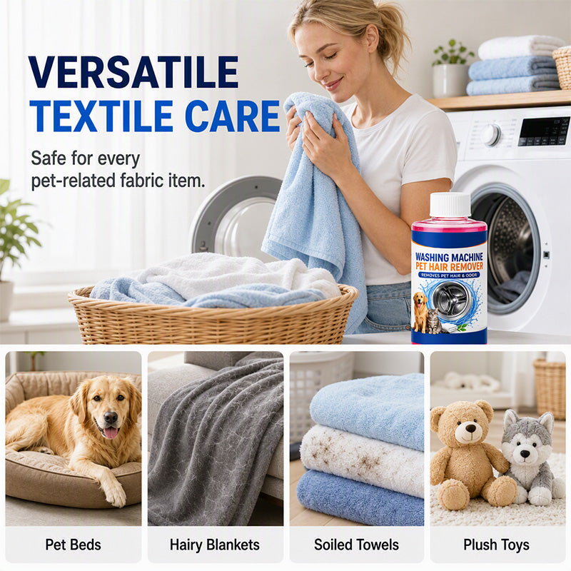 Deep Clean Washers Instantly! No-Odor 4-in-1 Pet Hair Laundry Cleaner