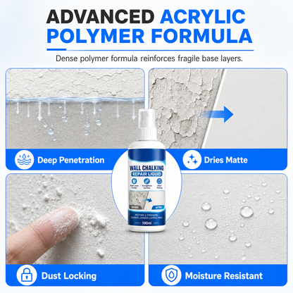 🥳HOT SALE🥳💞10K+ SOLD! Wall Repair Liquid – From £9.99! Locks chalking, deep binding & waterproof. Solid walls – grab yours! ✅