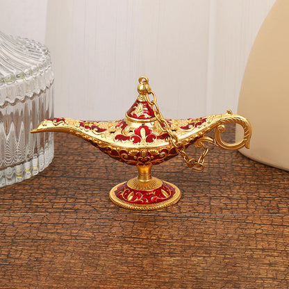 🪔 Vintage Genie Lamp – Magical Decor & Incense Burner