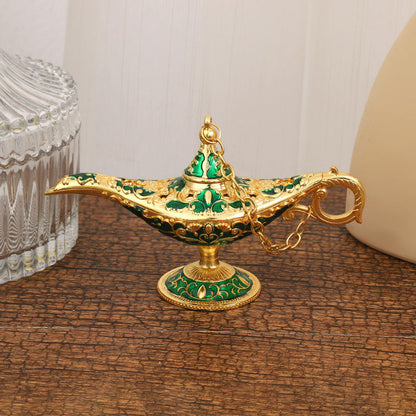 🪔 Vintage Genie Lamp – Magical Decor & Incense Burner