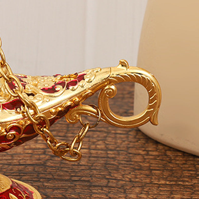 🪔 Vintage Genie Lamp – Magical Decor & Incense Burner