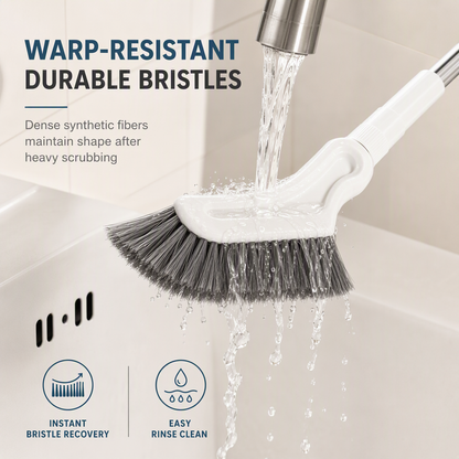 🧽 Long-Handle Corner Scrub Brush – Reach Tight Spaces Easily
