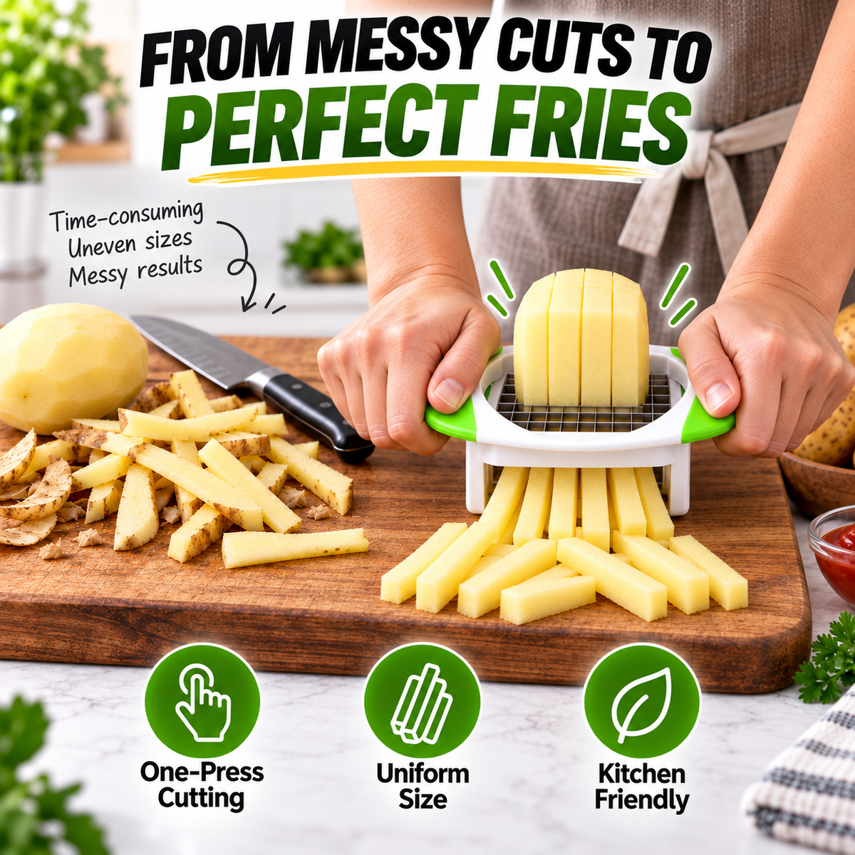 Manual French Fry Potato Cutter