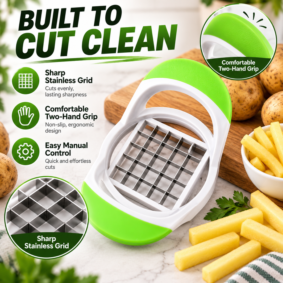 Manual French Fry Potato Cutter