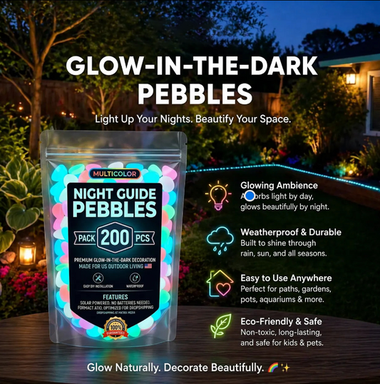 💥LAST DAY SALE 50%OFF💥🌈Colorful Glow-in-the-Dark Garden Stones