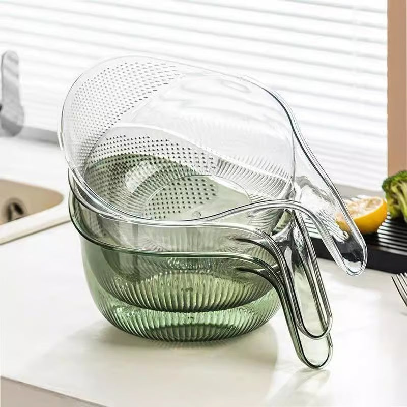 🔥 3-Pack Kitchen Strainer Bowl – Wash, Rinse & Drain in Seconds