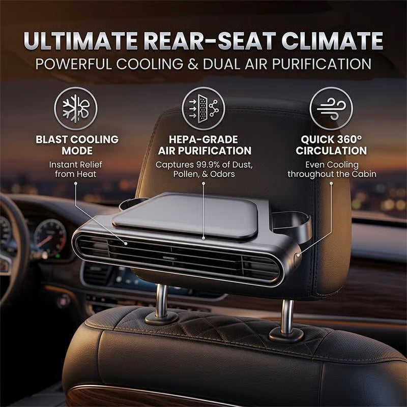 🚗❄️ Cool & Fresh Every Drive — Car Seat Aroma Diffuser Fan