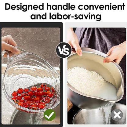 🔥 3-Pack Kitchen Strainer Bowl – Wash, Rinse & Drain in Seconds
