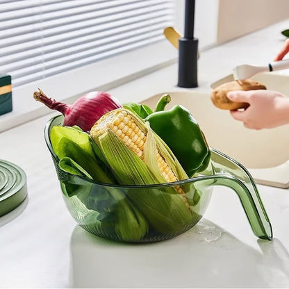 🔥 3-Pack Kitchen Strainer Bowl – Wash, Rinse & Drain in Seconds