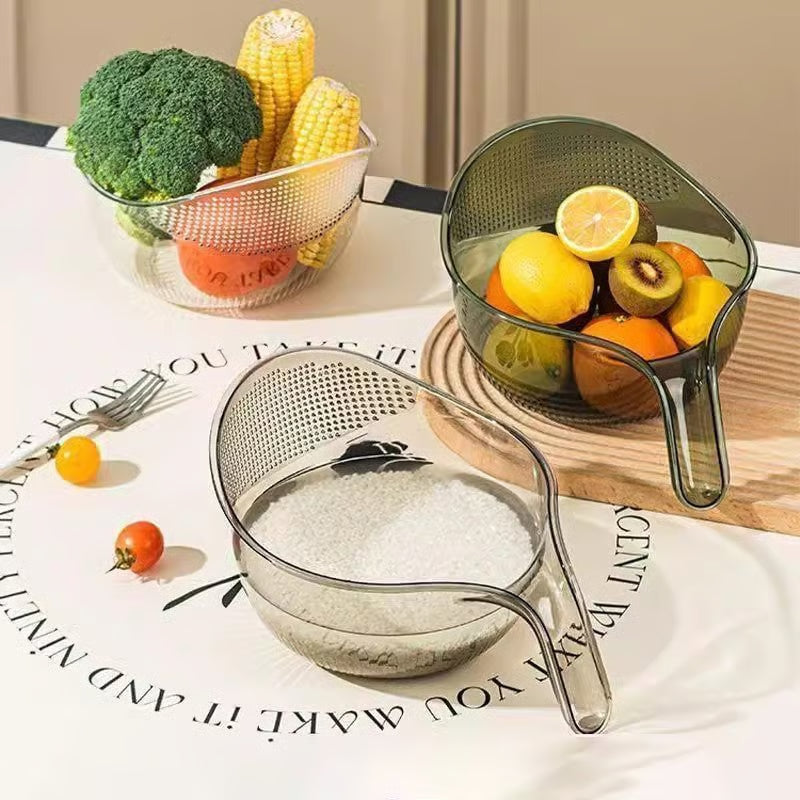 🔥 3-Pack Kitchen Strainer Bowl – Wash, Rinse & Drain in Seconds